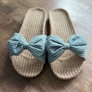 Bow Slide Sandals, New